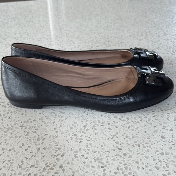 Tory Burch Black Flats with Metallic Embellishment - Picture 6 of 6